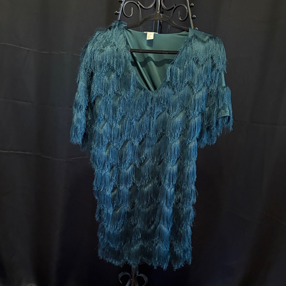 H&M Teal Long Sleeve Dress